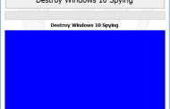DestroyWindowsSpying - Überwachung in Windows 10 entfernen