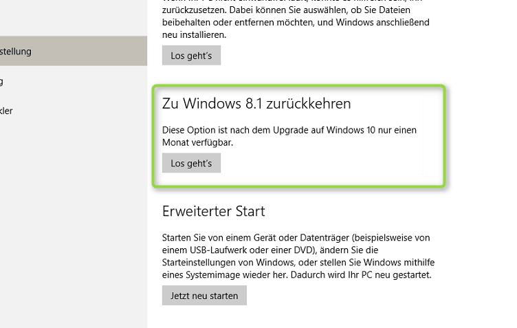 Windows 10 Upgrade Rückgängig Machen Anleitungen